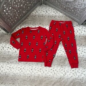 Janie and Jack Red Pajama Set boys 2T Christmas nutcracker holiday party winter